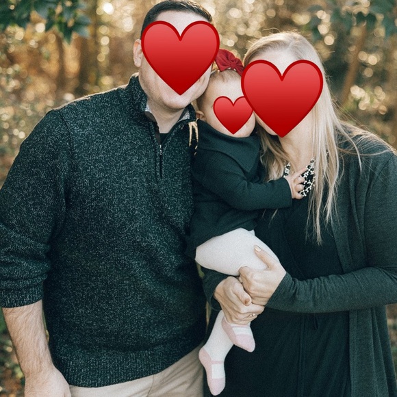 Chaps Men’s Heathered Black Knit Quarter-Zip Pullover, Size L - Picture 5 of 5